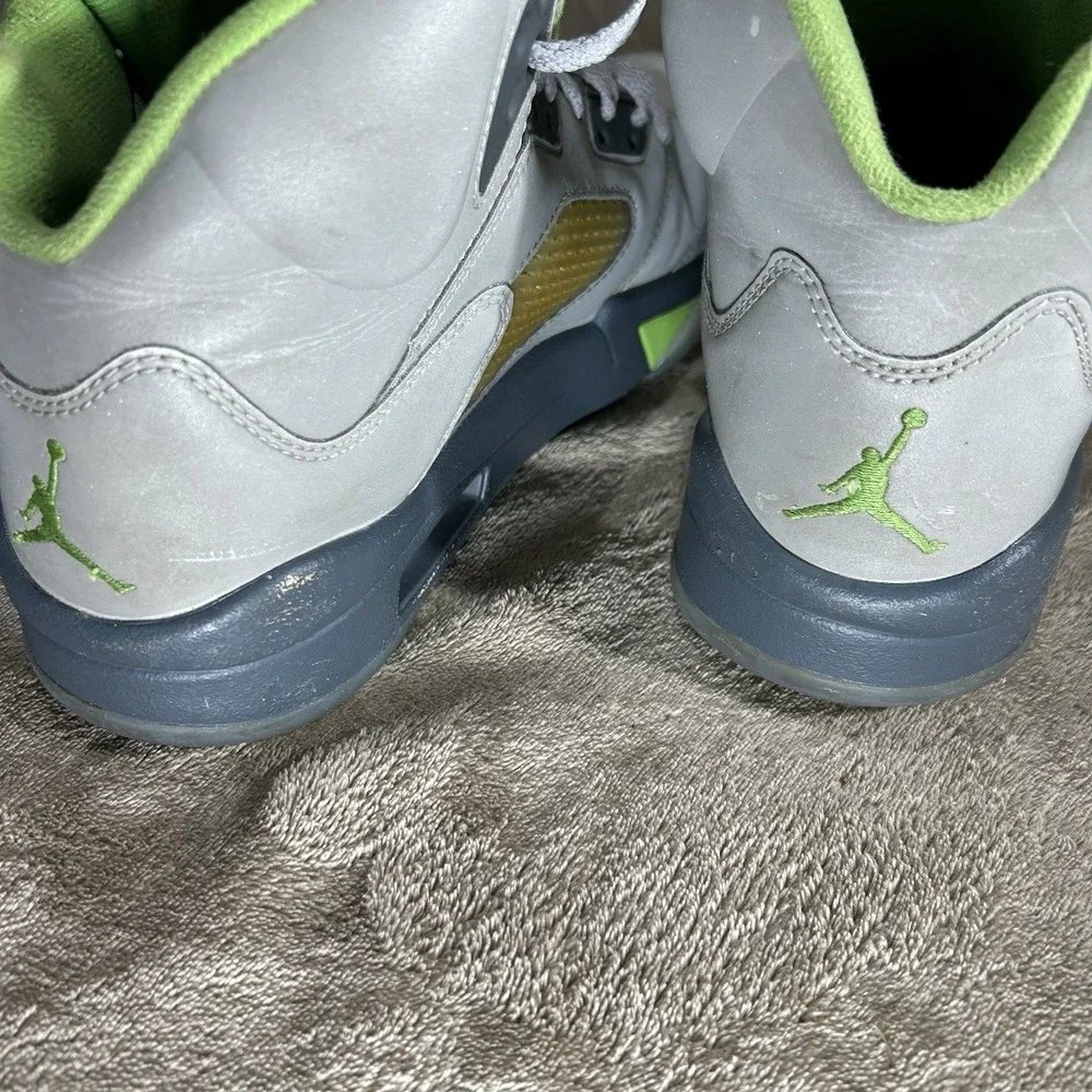 Nike Air Jordan 5 Retro Green Bean Silver Grey 2022 Size 8 DM9014-003